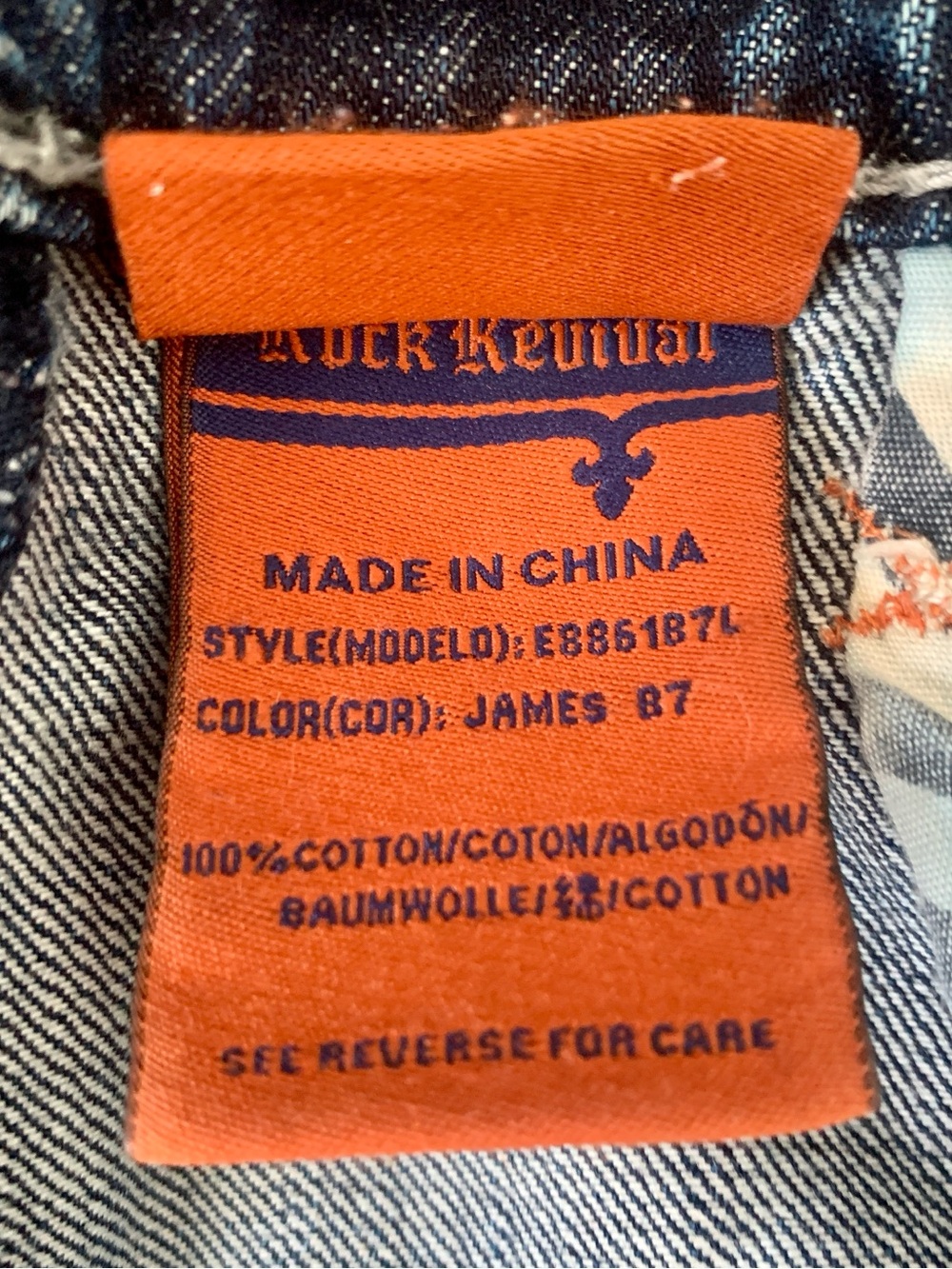 Rock Revival James Boot Cut Blue Men’s Jeans - Picture 8 of 12